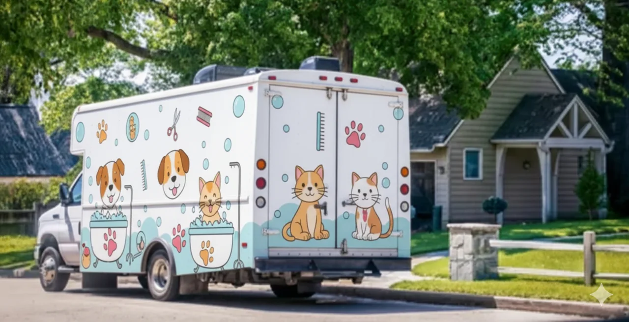 investing in mobile pet grooming van